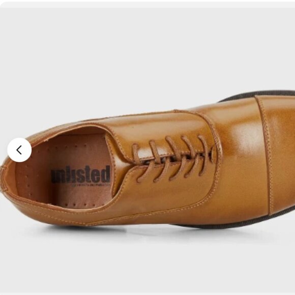 Unlisted by Kenneth Cole Half Time Men\'s Oxford shoes 11.5 M Cap Toe Tan Lace Up main image 8